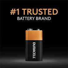 Load image into Gallery viewer, Duracell Coppertop 9V Battery, 6 Count Pack, 9-Volt Battery with Long-lasting Power, All-Purpose Alkaline 9V Battery for Household and Office Devices
