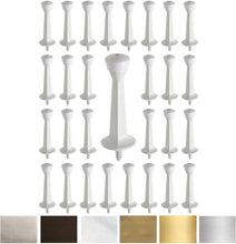 Load image into Gallery viewer, Liberty Premium Door Stop Metal Solid Rigid Door Stopper Brushed 3" (Solid White, 48 Pack)