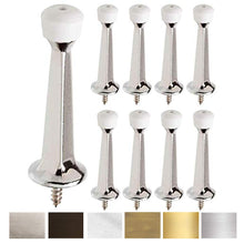 Load image into Gallery viewer, Liberty Premium Door Stop Metal Solid Rigid Door Stopper Brushed 3" (Chrome, 48 Pack)