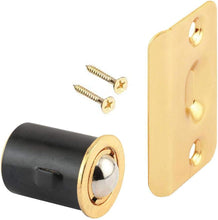 Load image into Gallery viewer, Brass Plated Closet Door Drive-in Ball Catch with Strike Plate Premium Quality