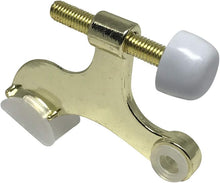 Load image into Gallery viewer, Litepak Hinge Pin Door Stop 2 1/2" x 3 1/4" Heavy Duty Stopper w/Rubber Tip Steel Screw