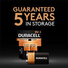 Load image into Gallery viewer, Duracell Coppertop 9V Battery, 6 Count Pack, 9-Volt Battery with Long-lasting Power, All-Purpose Alkaline 9V Battery for Household and Office Devices
