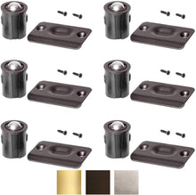 Load image into Gallery viewer, Brass Plated Closet Door Drive-in Ball Catch with Strike Plate Premium Quality