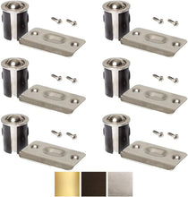Load image into Gallery viewer, Brass Plated Closet Door Drive-in Ball Catch with Strike Plate Premium Quality