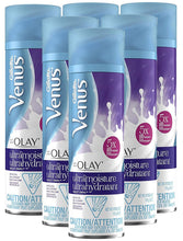 Load image into Gallery viewer, Venus Gillette with Olay UltraMoisture Women's Shave Gel, Violet Swirl, 36 Oz, 6 Ounce (Pack of 6)