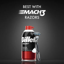 Load image into Gallery viewer, Gillette Foamy Regular Shaving Cream, 11 Ounce (Pack of 12)