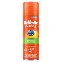 Load image into Gallery viewer, Gillette Fusion5 Ultra Sensitive Shave Gel, 7 Ounce