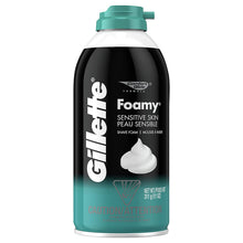 Load image into Gallery viewer, Gillette Foamy Shaving Cream, Sensitive Skin, 11 Ounce (Pack of 12)
