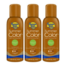 Load image into Gallery viewer, Banana Boat Summer Color Sunless Self Tanning Mist for All Skin Tones, Airbrush Color, Reef Friendly, 5oz. - Pack of 3