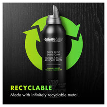 Load image into Gallery viewer, Gillette Quick Rinse Lightweight Shave Foam for Men by GilletteLabs, Shaving Foam that Helps Protect the Skin, 8.1 OZ