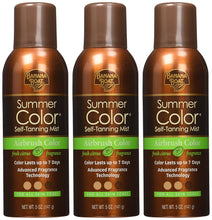 Load image into Gallery viewer, Banana Boat Summer Color Sunless Self Tanning Mist for All Skin Tones, Airbrush Color, Reef Friendly, 5oz. - Pack of 3