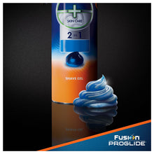 Load image into Gallery viewer, Gillette Fusion ProGlide Sensitive 2 in 1 Shave Gel, Ocean Breeze, Pack of 2, 12 oz Total