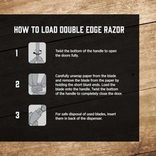 Load image into Gallery viewer, Wilkinson Sword Double Edge Razor w/ 5 Double Edge Razor Blades Refills - 24pk