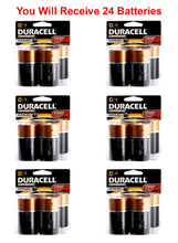 Load image into Gallery viewer, 24x Duracell Size D Battery 1.5V D4 Coppertop Alkaline LR20 Fresh USA (6x D4)