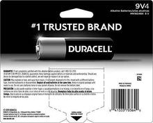 Load image into Gallery viewer, Duracell - CopperTop 9V Alkaline Batteries - 9 Volt battery - 4 count