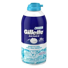 Load image into Gallery viewer, (3 Pack) Gillette Series 3x Sensitive Cool Protection Shaving Foam Menthol 11oz