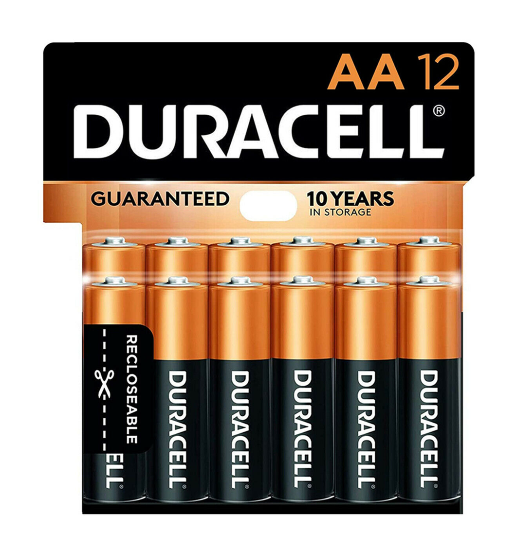 Duracell Coppertop AA Alkaline Battery - Pack of 12
