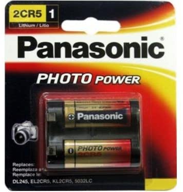 Panasonic 2CR5 6 Volt Lithium Batteries 25 Pack