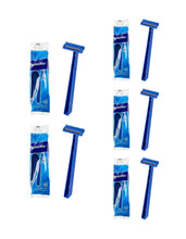 Load image into Gallery viewer, Super Max Men's Disposable Razors Twin Blade Shavers (10pk x 5= 50 Razors)