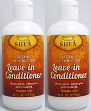 Load image into Gallery viewer, Shea Solutions Simply Shea Leave-in Conditioner 8 Oz (2 Pack)