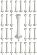 Load image into Gallery viewer, Liberty Premium Door Stop Metal Solid Rigid Door Stopper Brushed 3" (Solid White, 96 Pack)