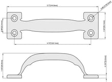 Load image into Gallery viewer, Premium Door Handle Pull 5-3/4" Kitchen Cabinet Drawer Pulls Furniture Barn Utility w Screws (1 Pack, Zinc Plated (Silver))