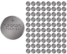 Load image into Gallery viewer, Toshiba CR2025 Batteries Lithium Battery 100pcs