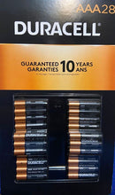Load image into Gallery viewer, Duracell CopperTop AAA Alkaline Battery 28 Pack