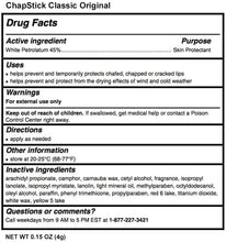 Load image into Gallery viewer, ChapStick Classic, Original 0.15oz - Pack of 24