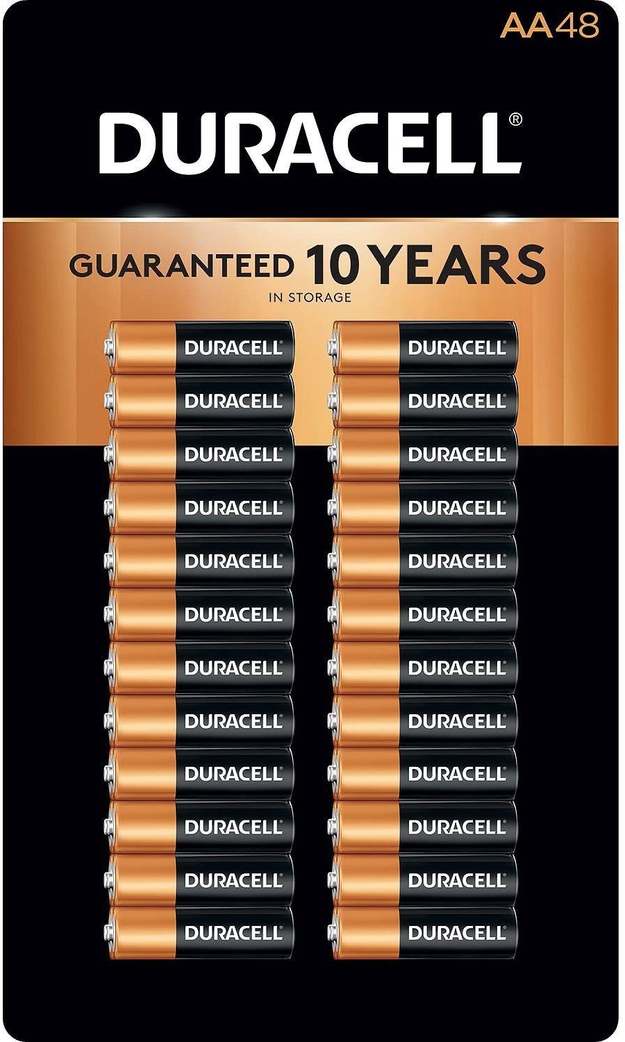 Duracell Coppertop Alkaline Batteries AA - 48 Pk