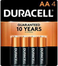 Load image into Gallery viewer, Duracell CopperTop AA Alkaline Batteries 4 Count