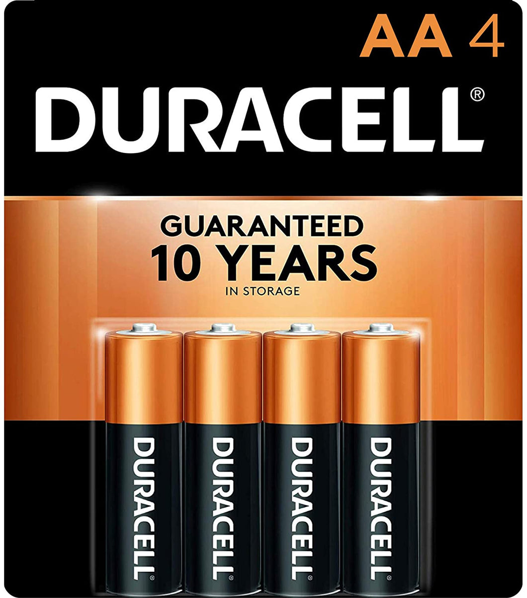 Duracell  CopperTop AA Alkaline Batteries  4 Count