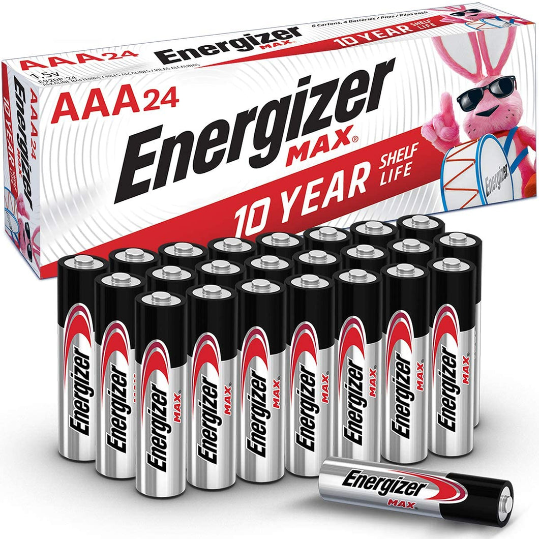 Energizer AAA Batteries Max Alkaline 24 Count