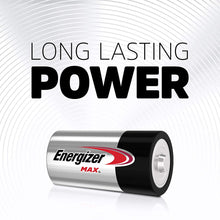 Load image into Gallery viewer, Energizer MAX C Batteries, Premium Alkaline C Cell Batteries (12 Battery Count)
