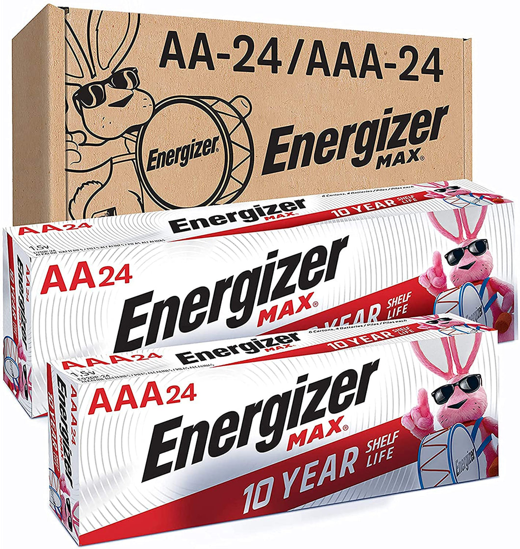 Energizer 24 AA Max Batteries and 24 AAA Max Batteries (48 Count)