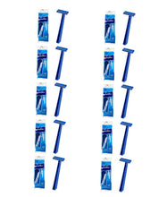 Load image into Gallery viewer, Super Max Men's Disposable Razors Twin Blade Shavers (10pk x 10= 100 Razors)