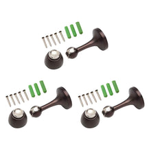 Load image into Gallery viewer, Magnetic Door Stop 3" Oil Rubbed Bronze- 3 Pack