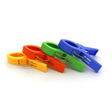 Load image into Gallery viewer, Beach Towel Clips Jumbo Size Lounge Beach Chair Clothesline Clips 6" (Set of 4)