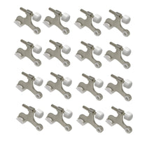 Load image into Gallery viewer, Litepak Hinge Pin Door Stop 2 1/2&quot; x 3 1/4&quot; Heavy Duty Stopper w/Rubber Tip Steel Screw
