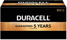 Load image into Gallery viewer, Duracell CopperTop Alkaline Batteries with Duralock Power Preserve Technology, 9V, 12/Pk
