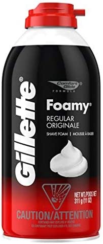 Gillette Foamy Regular Shaving Cream 11 oz (Pack of 6)