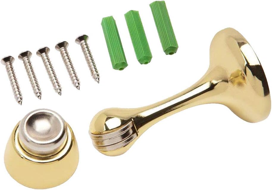 Magnetic Door Stop 3in. Catch Protects and Holds Premium-Grade