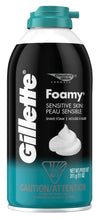 Load image into Gallery viewer, Gillette Foamy Shave Foam Sensitive 11 Ounce (325ml) (3 Pack)
