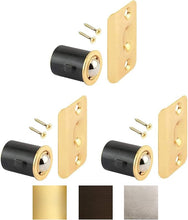Load image into Gallery viewer, Brass Plated Closet Door Drive-in Ball Catch with Strike Plate Premium Quality
