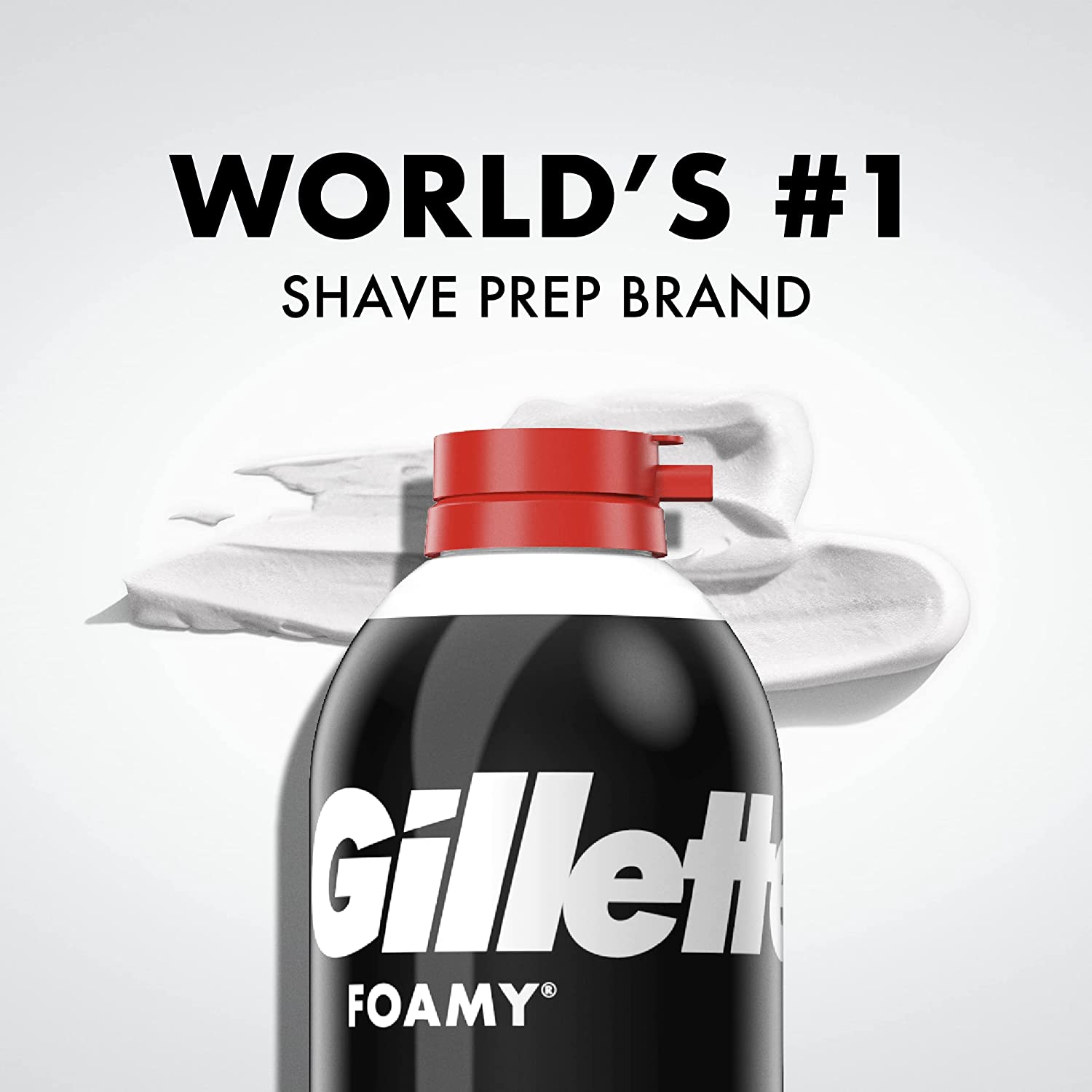 6 Gillette Foamy Regular Shave Foam Shaving Cream 11 oz each