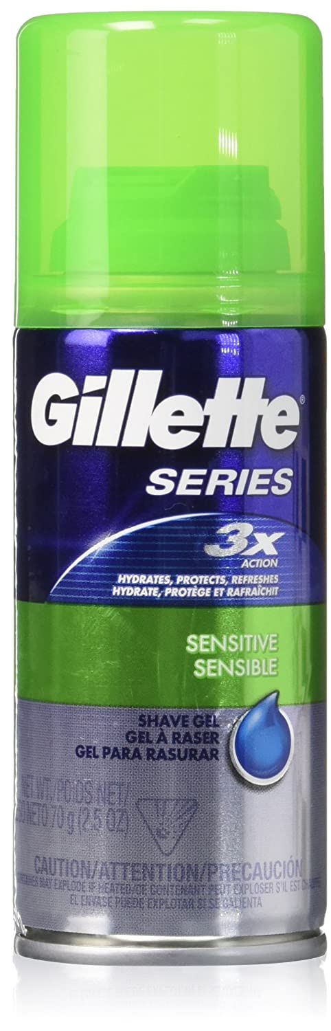 Gillette TGS Series Shave Gel Sensitive, 2.5 Ounce (Pack of 24)