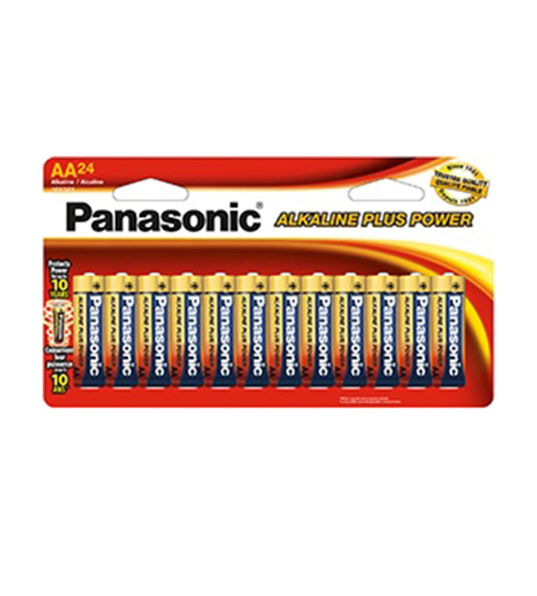 Panasonic AA Alkaline Plus Battery Pack of 24