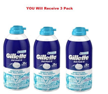Load image into Gallery viewer, (3 Pack) Gillette Series 3x Sensitive Cool Protection Shaving Foam Menthol 11oz

