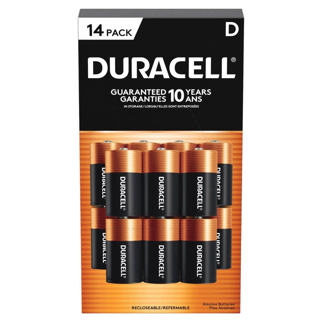 Duracell D Batteries Coppertop D14 Alkaline