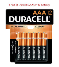Load image into Gallery viewer, 12pcs (AAA12 x 1) Duracell AAA Battery Alkaline Coppertop Lot 1.5V Triple A 2030
